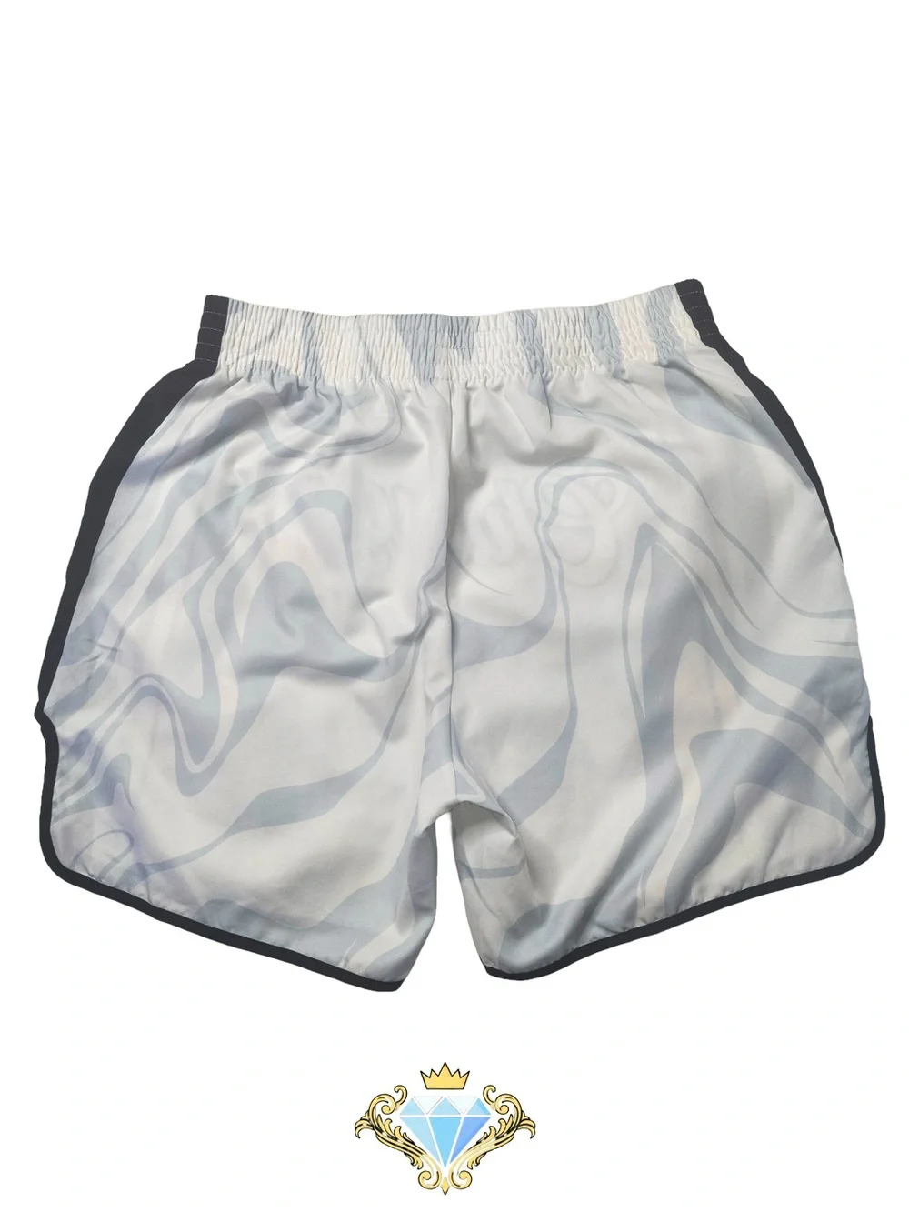 ROMWE Men’s Chicago 23 Graphic Mesh Shorts White Grey XL EUC Streetwear